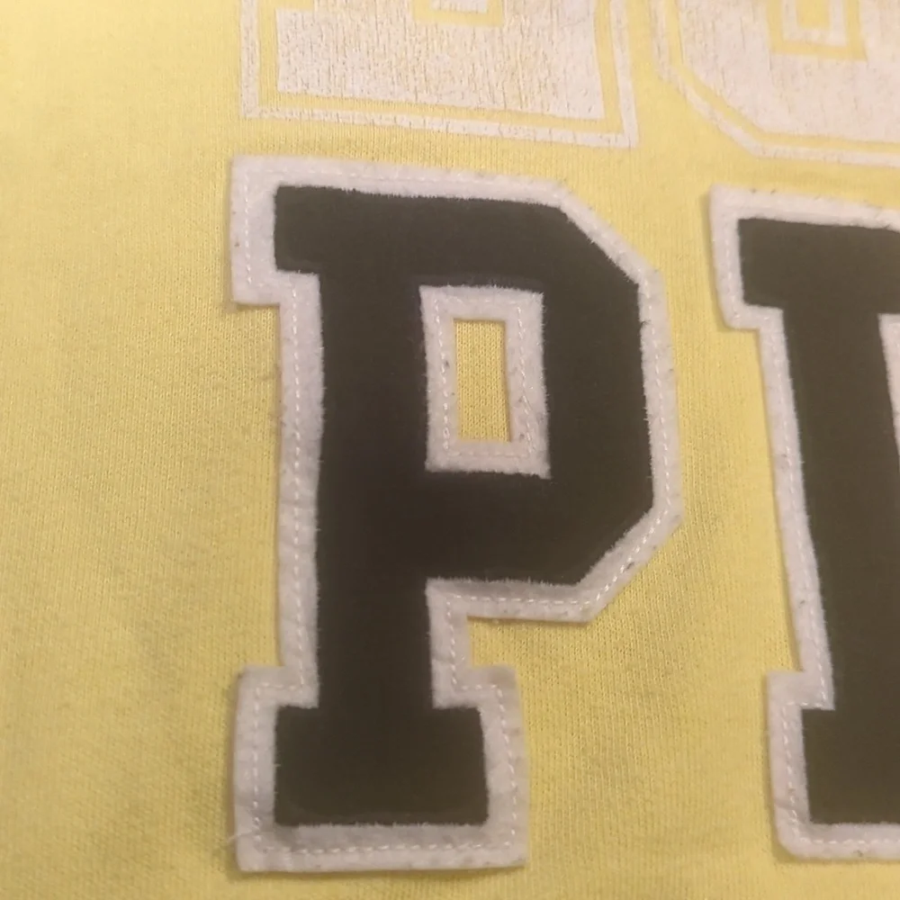 Victoria's Secret Pink Canary Yellow Lightweight pullon  Hoodie Sz XS - Picture 8 of 8